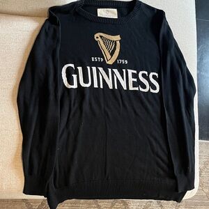 Guinness Black and Gold Crewneck Sweater